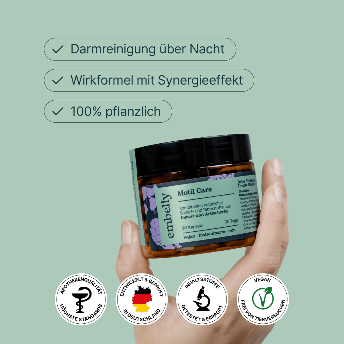 Motil Care • Ingwer Artischocke • SIBO verträglich