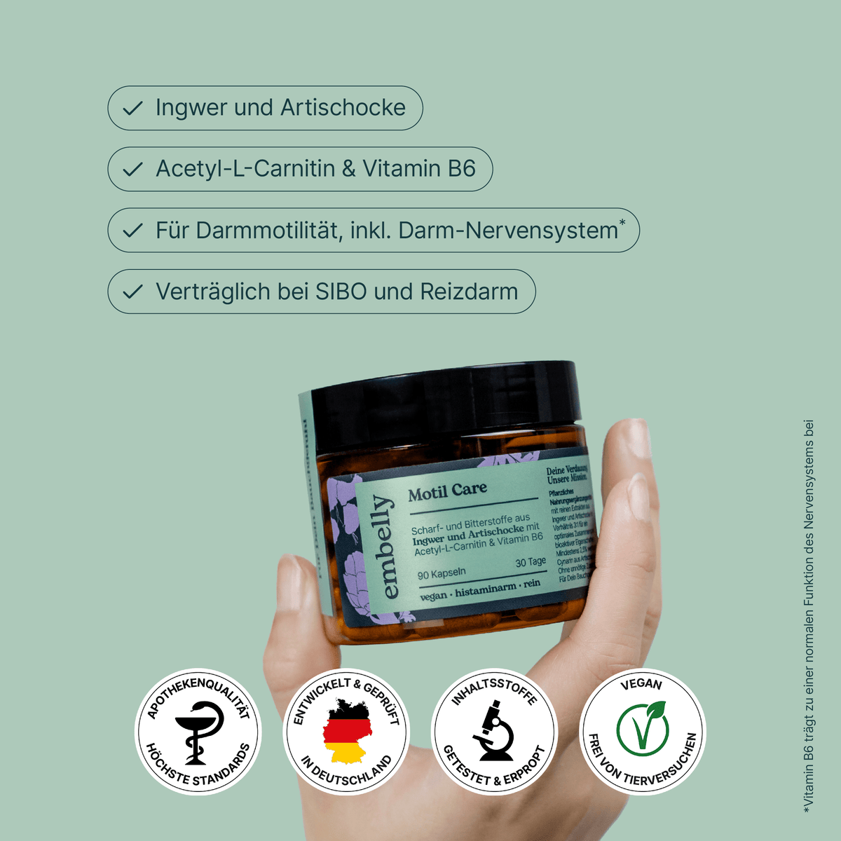 Motil Care • Ingwer Artischocke • SIBO verträglich